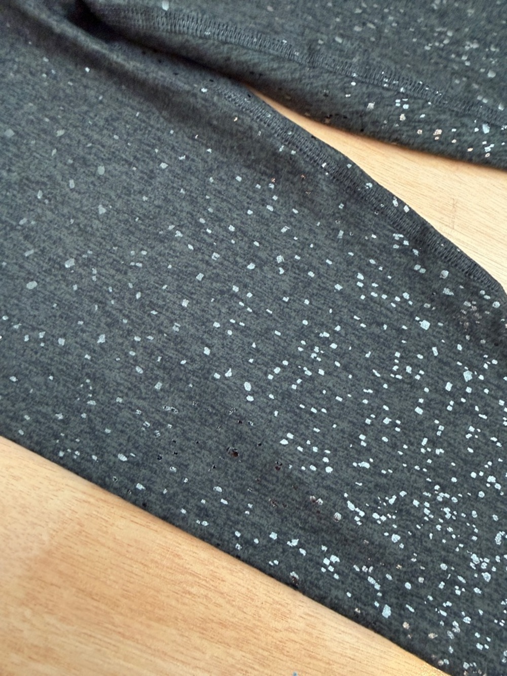 Carbon38 Black Glitter Ombre High-Rise Leggings